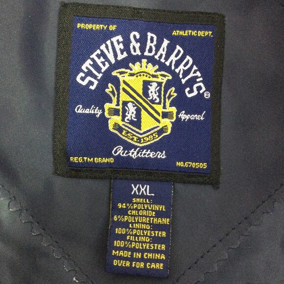 Steve & Barry's Men's VTG Collegiate Michigan Quilted Varsity Jacket Blue XXL - Picture 9 of 15